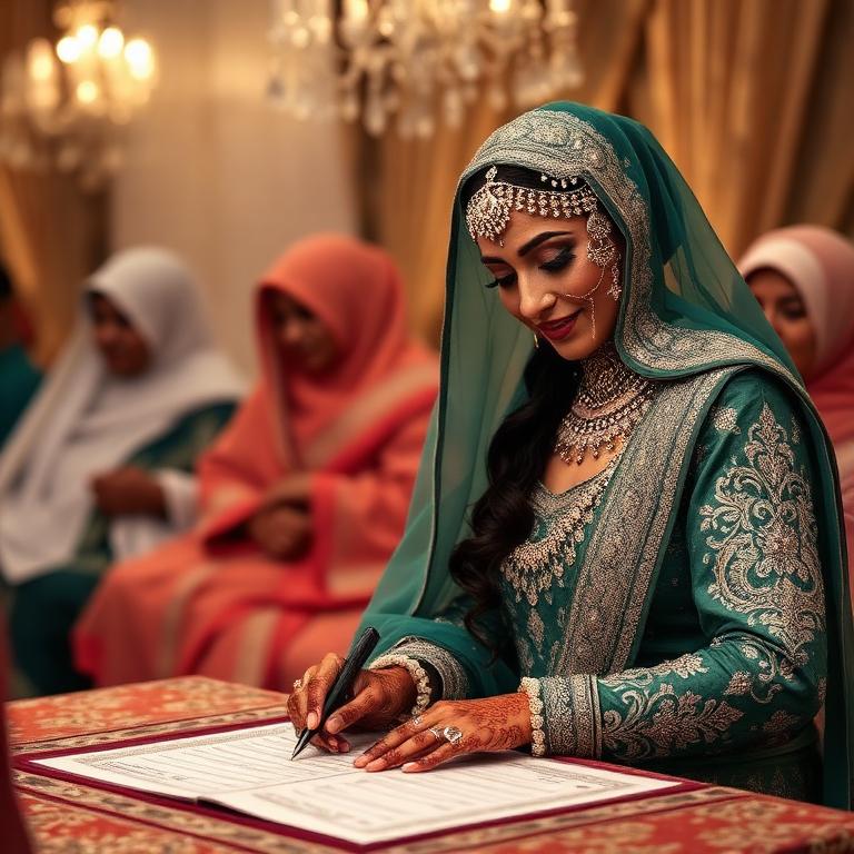 Nikah ceremony imagery
